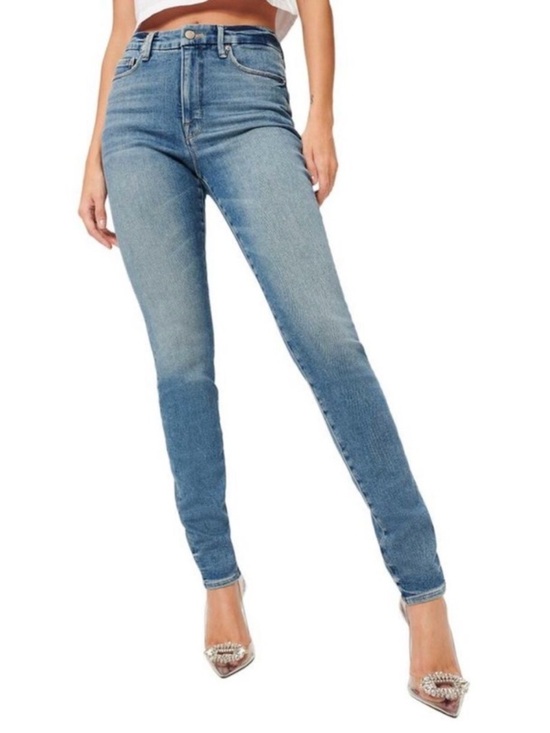 Good American Denim - Good American Good Legs Stacked Blue Skinny Jeans Size 4/27